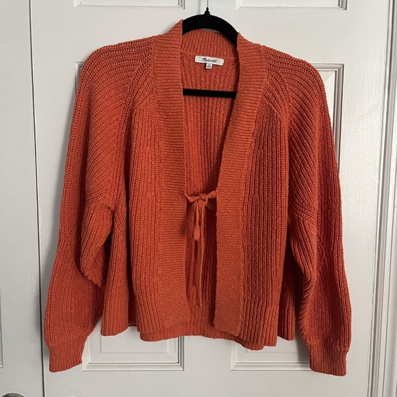 Madewell | Eastdale Tie-Front Cardigan Sweater - Picture 2 of 8